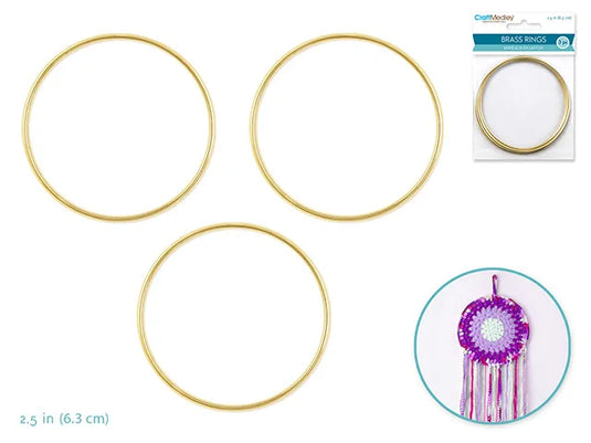 Brass Rings: 2.5" Round