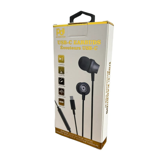 Premium USB C Earbuds with mic