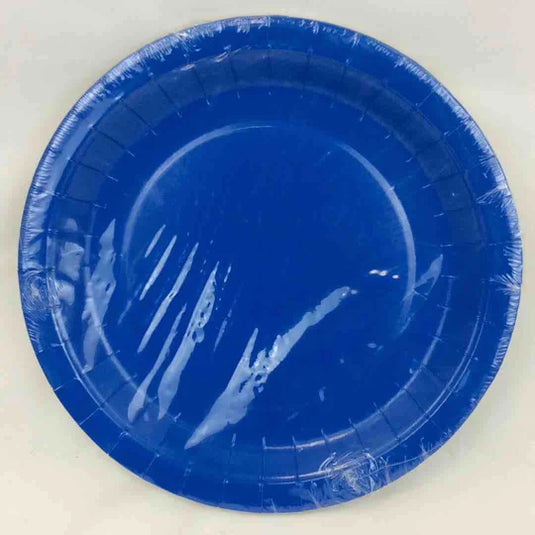 SOLID ROYAL BLUE PLATES 9in