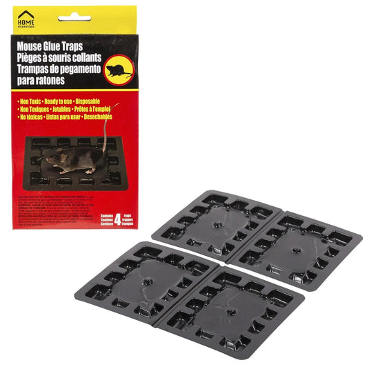 H.E. 4-pc Mouse Glue Traps, colour box(HZ)