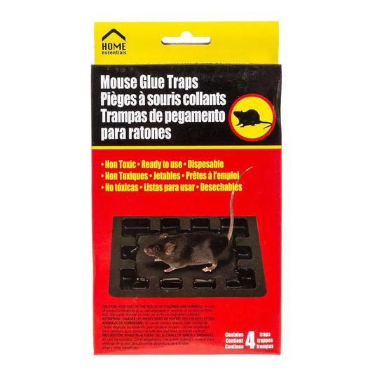 H.E. 4-pc Mouse Glue Traps, colour box(HZ)