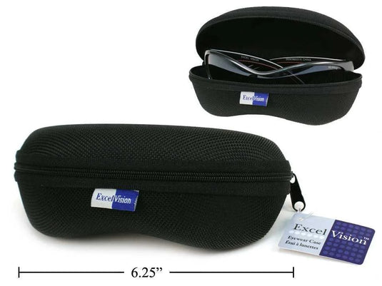 Excel Vision Sunglasses Case, Black, hang tag