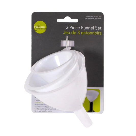 l. Gourmet set/3 Plastic Funnels t.o.c