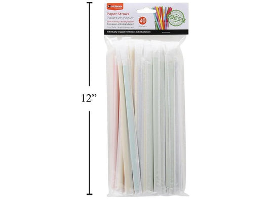 Luciano 40-pc Paper Straws