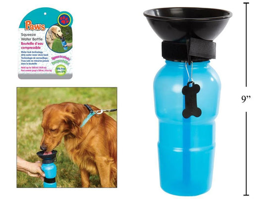 PAWS Pet Squeeze Bottle, Blue Collar tag