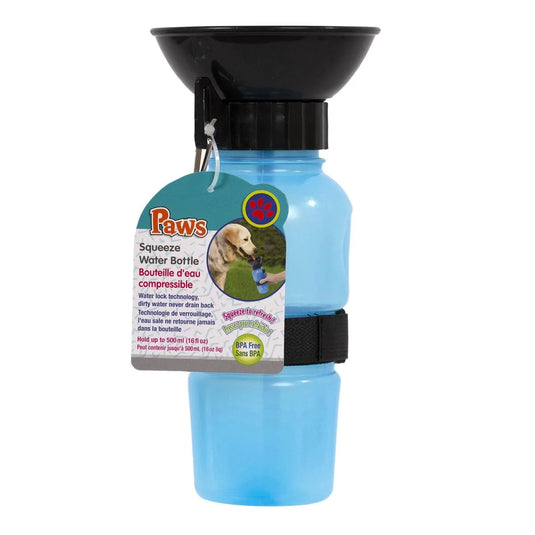 PAWS Pet Squeeze Bottle, Blue Collar tag