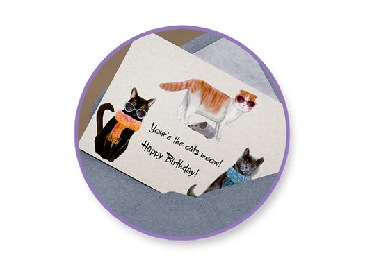 Paper Craft Stickers: 3.9"x6.9" Clear PET D) Cat Posers