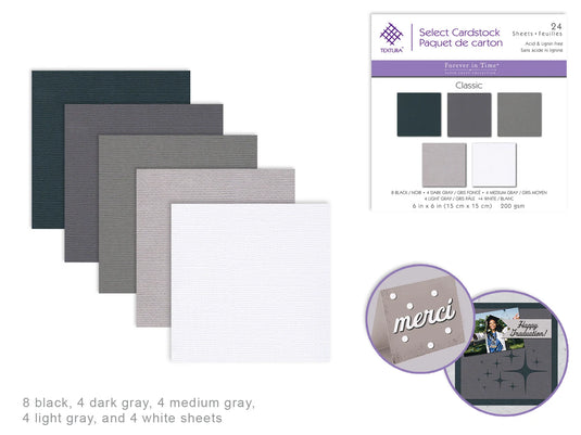 Cardstock: 6"x6" Textura Select Packs N) Classic