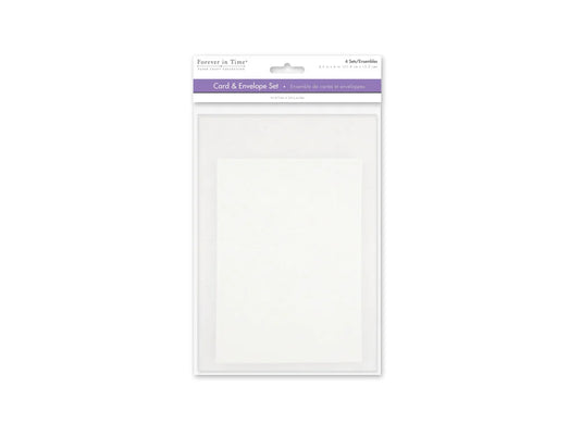 Cardmaking: 4.5"x6" Cards + Envelopes 6sets A6 B) White