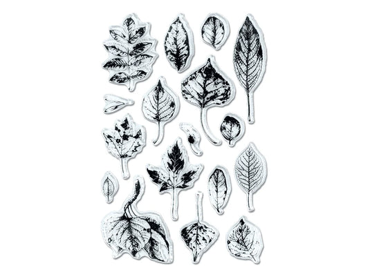 Clear Stamps: 4.3"x6.3" Reusable 04) Leaves