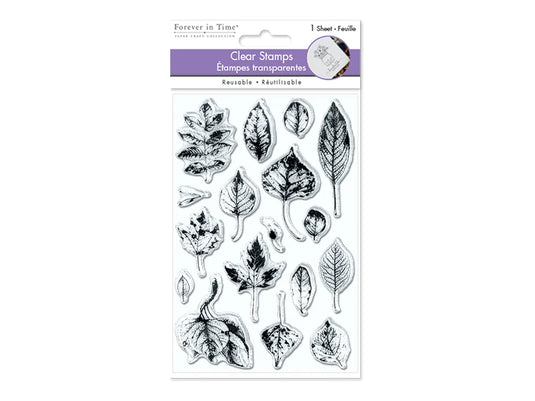 Clear Stamps: 4.3"x6.3" Reusable 04) Leaves