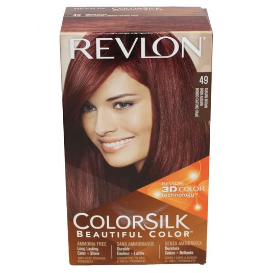 REVLON COLORSILK #49 AUBURN BROWN