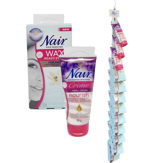 NAIR CLIPSTRIP DISPLAY 12CT FACE HAIR REMOVER/1