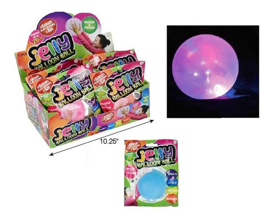 6.5cm Jelly Balloon w/Flashing Light, Batt Incl.