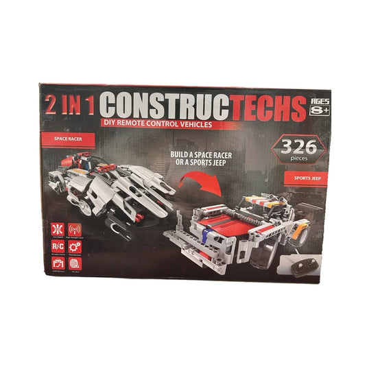 2 IN 1 Constructechs Space Racer- Kids Lego Blocks