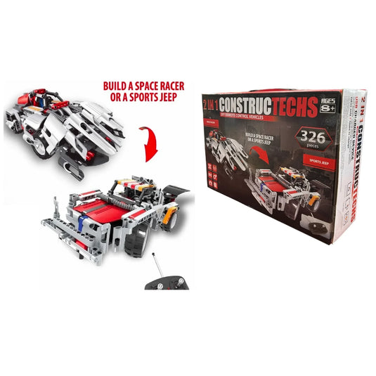 2 IN 1 Constructechs Space Racer- Kids Lego Blocks