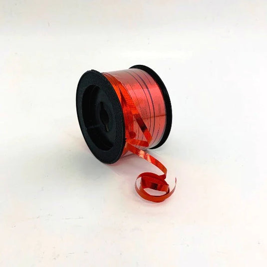 CURLING RIBBON IN SPOOL 200FT, METALLIC RED