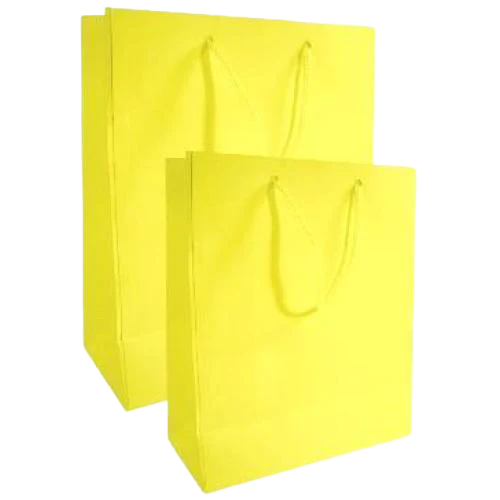 GIFT BAG SOLID COLOR MEDIUM YELLOW