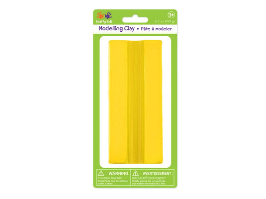 Krafty Kids: Modelling Clay 190g Solid Colors H) Yellow