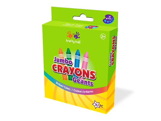 Krafty Kids: Lil' Artist Jumbo Crayons 16pk