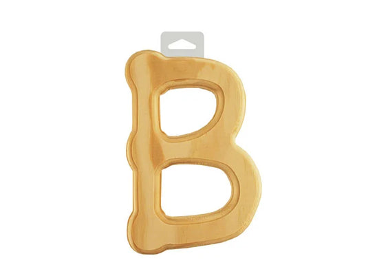 Wood Letters: 6" Bevel Cut Natural B