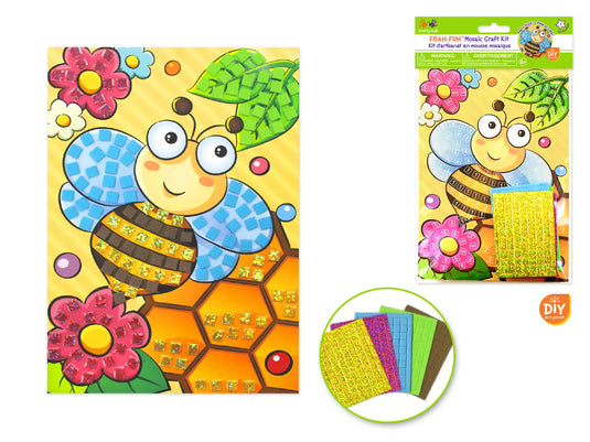 Krafty Kids Kit: DIY Foam Mosaic Kit A) Bee