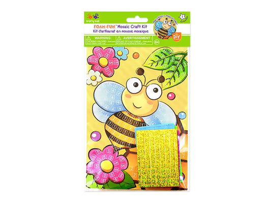 Krafty Kids Kit: DIY Foam Mosaic Kit A) Bee