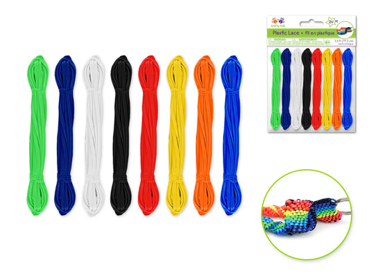 Krafty Kids: Plastic Lacing (Gimp) x8 (19.2m) A) Bold