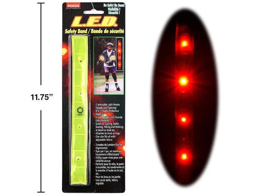 Focus E. Reflective LED Safety Band , b/c BATT INCL