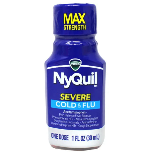 NYQUIL SEVERE COLD & FLU ONE DOSE/8X4