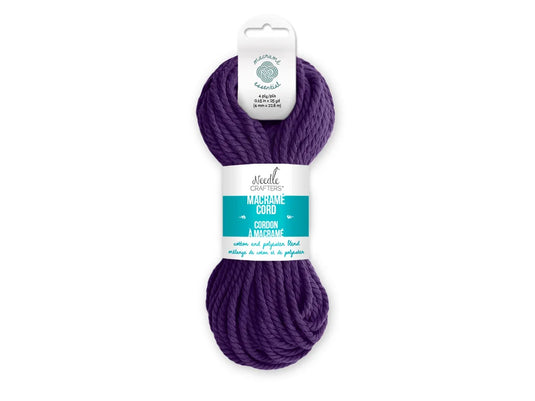 Needlecrafters: 4mm Macramé Cord 25yds (22.8m) I) Lilac