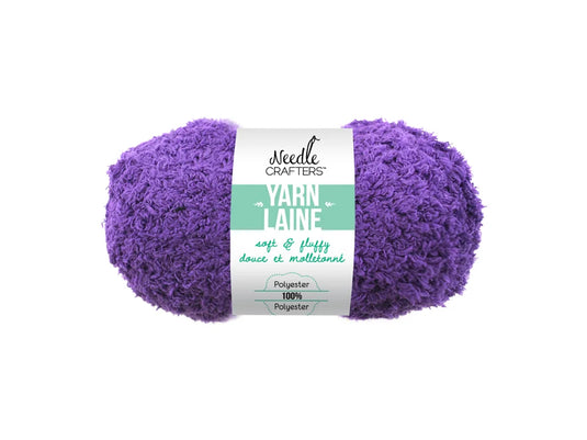 Needlecrafters: 50g Soft'n'Fluffy Yarn L) Regal Purple