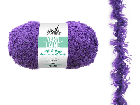 Needlecrafters: 50g Soft'n'Fluffy Yarn L) Regal Purple