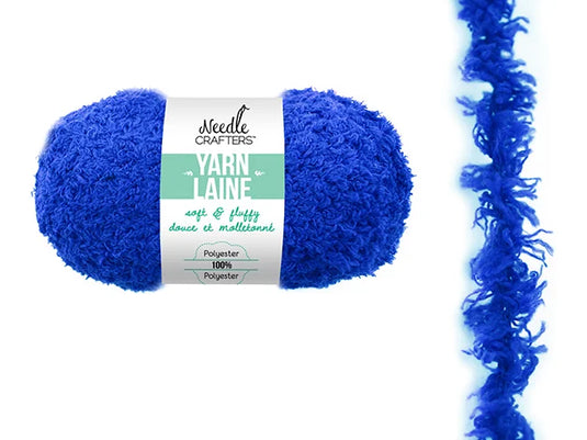 Needlecrafters: 50g Soft'n'Fluffy Yarn V) Royal Blue