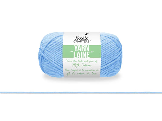 Needlecrafters: 50g Acrylic Milk Cotton Yarn D) Light Blue