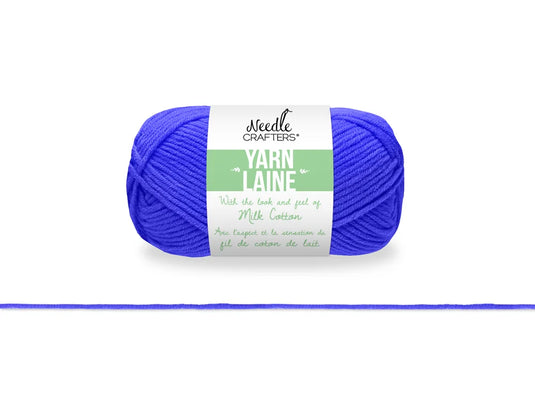 Needlecrafters: 50g Acrylic Milk Cotton Yarn K) Royal Blue