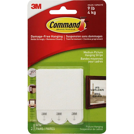 Command Picture Hanging Strips Med 3 Pairs