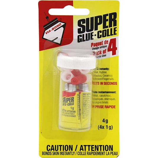 Super Glue Single Use 4PK