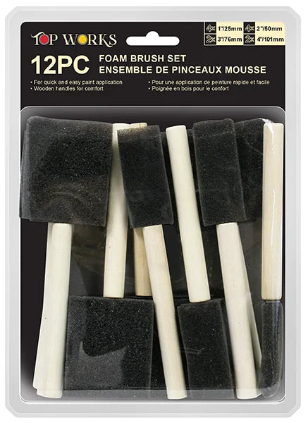 Foam Brush Set 12Pk