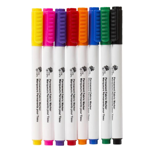 T4C,8pcs Permanent Fabric Markers b/c