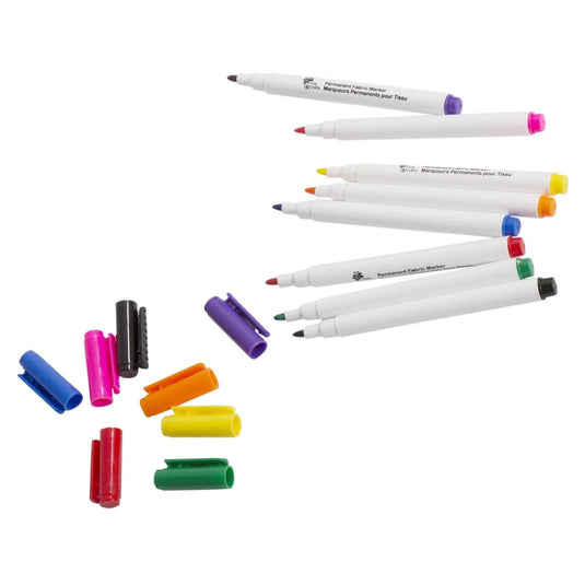 T4C,8pcs Permanent Fabric Markers b/c