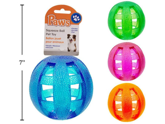 PAWS Squeez Ball Pet Toy , h/c