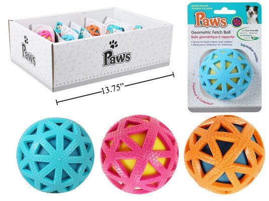 PAWS Geometric Fetch Ball, 2.75", TOC