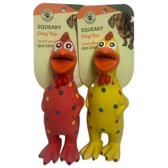 PAW CLUB' JOUET POUR CHIEN/ SQUEAKY DOG TOY 9" - ROOSTER