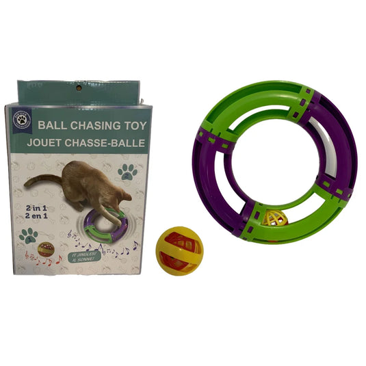 PAW CLUB' JOUET POUR CHAT/ 2-IN-1 CAT CHASING TOY 8.5"