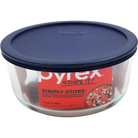 PYREX ROUND BOWL W/PLASTIC COVER