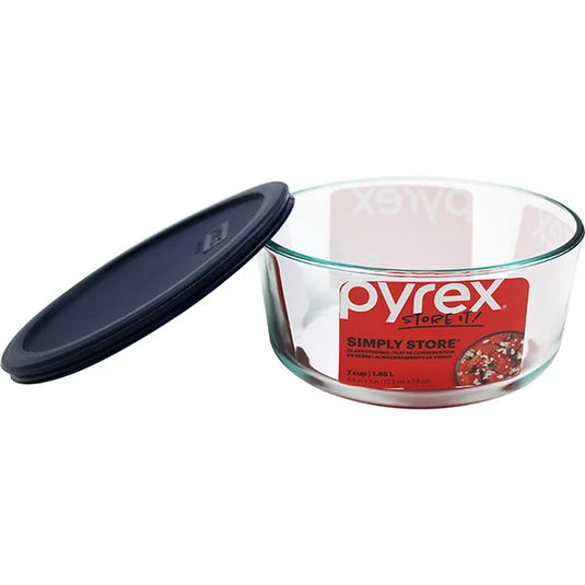 PYREX ROUND BOWL W/PLASTIC COVER