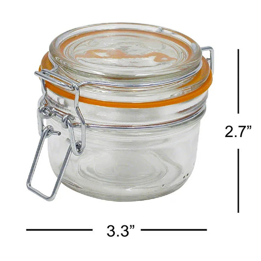 ROUND JAR WITH LOCKING LID