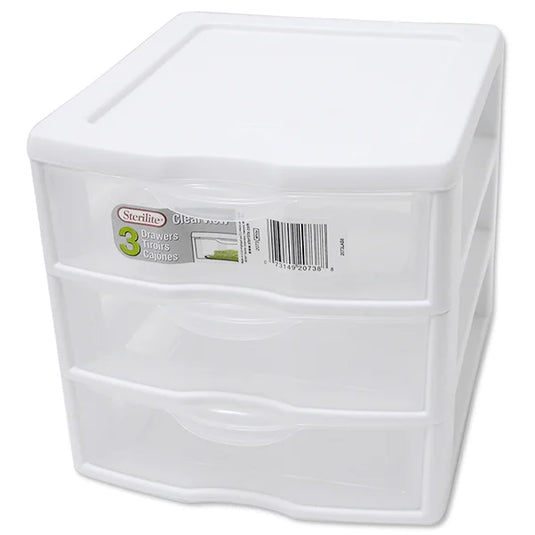 CLEAR VIEW MINI DRAWER WITH 3 TIERS