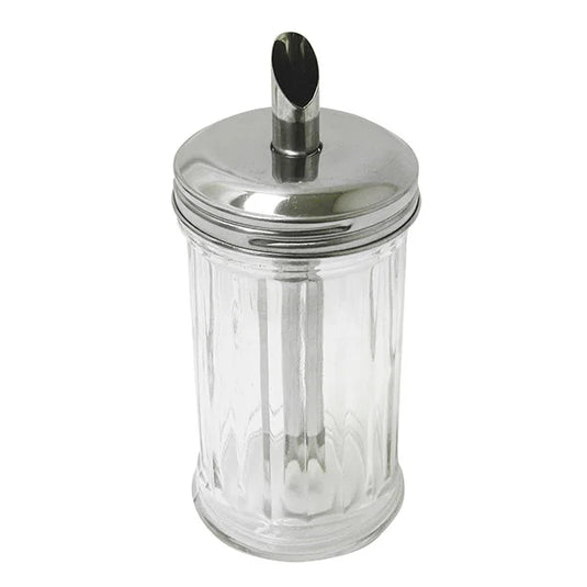 Sugar Pourer Glass with Spout Lid